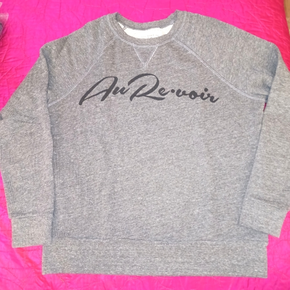 Sol Angeles "Au Re•voir" Gray Sweatshirt